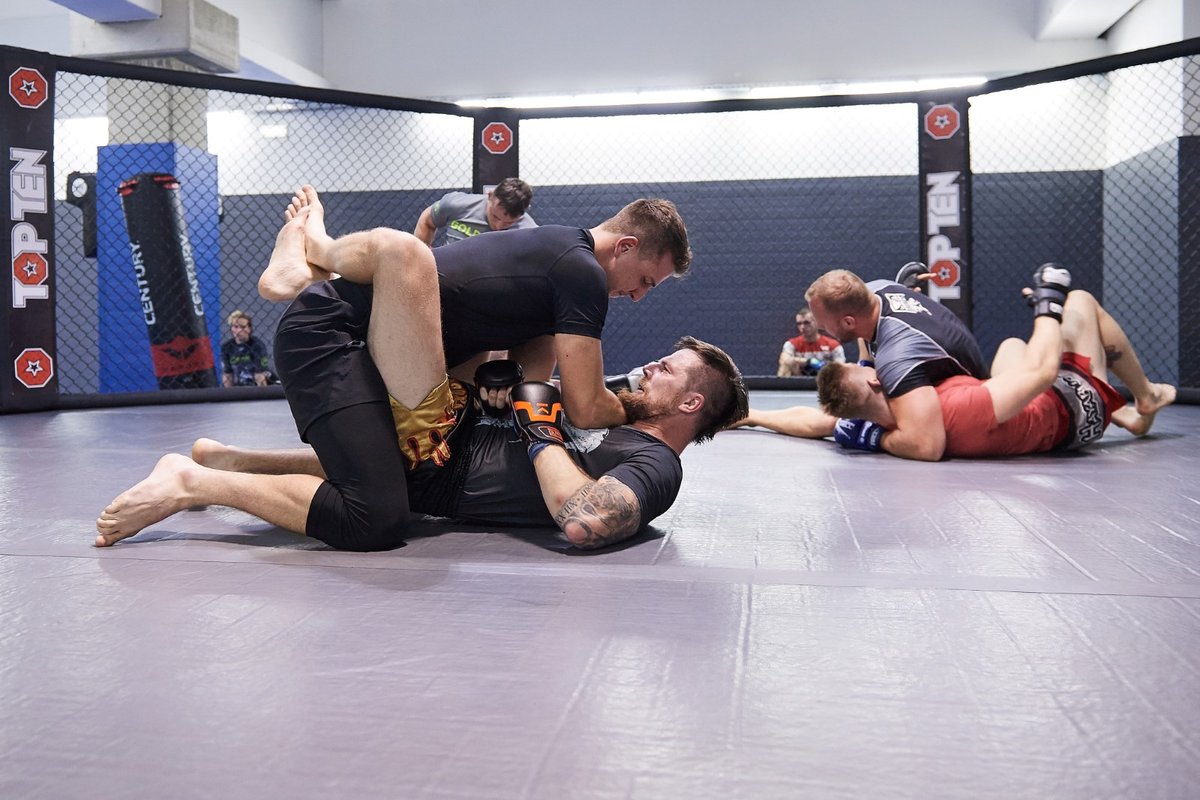 Jakub Štáfek během tréninku MMA