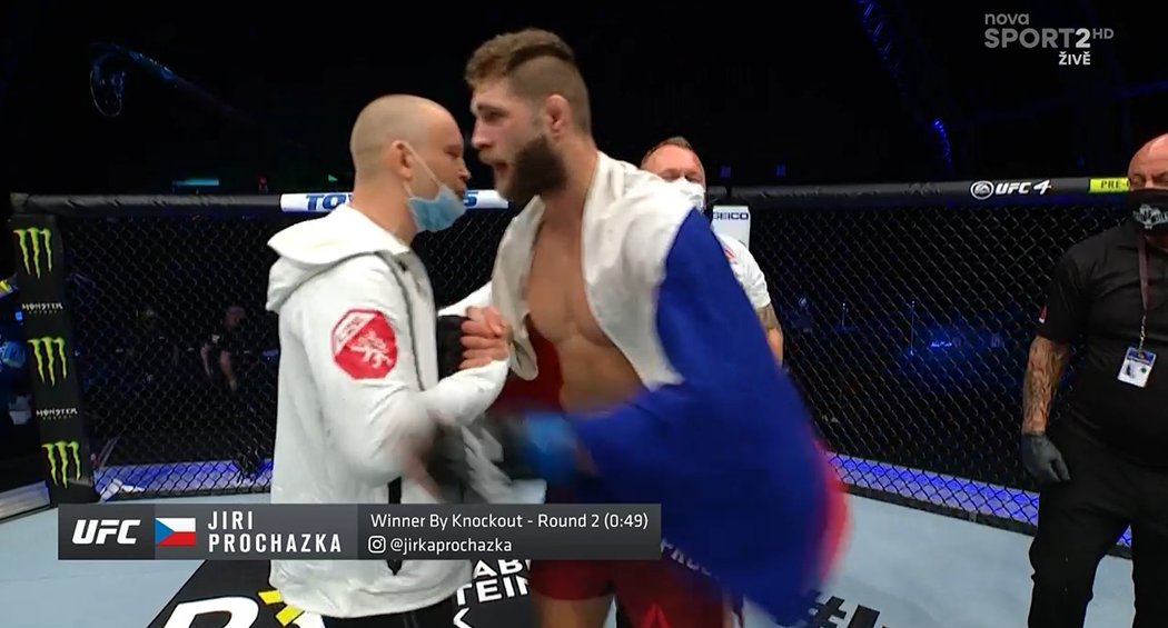 Jiří Procházka po prvním vítězství v UFC