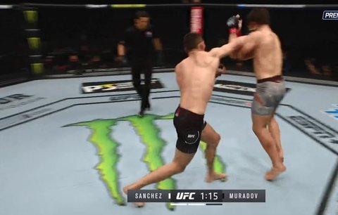 UFC 257: zápas Machmud Muradov vs. Andrew Sanchez - druhé kolo