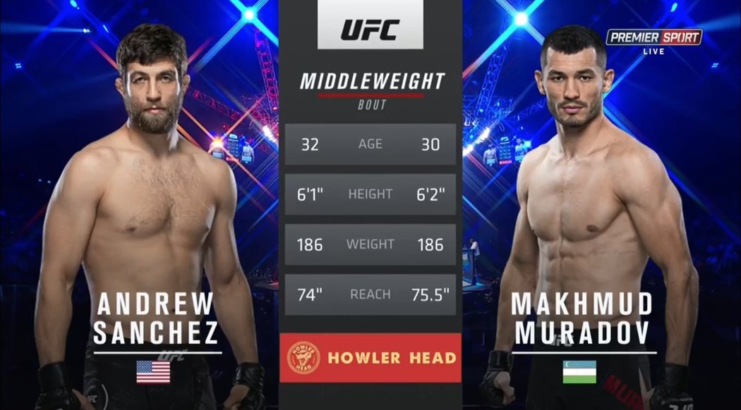 UFC 257: zápas Machmud Muradov vs. Andrew Sanchez