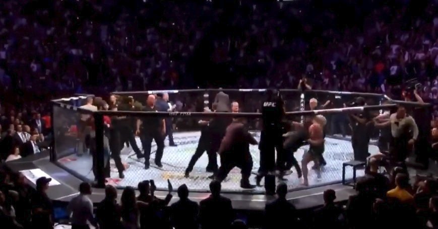 Po zápasu Chabiba Nurmagomedova a Conora McGregora se strhla v Las Vegas pořádná mela