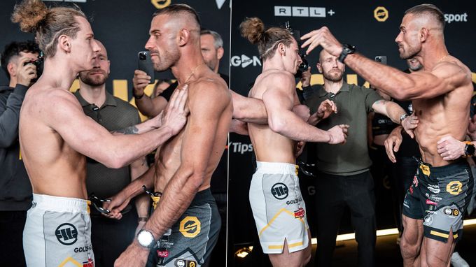 Oktagon 81 ONLINE: Spicy Pája při vážení dostal facku, Kincl se pochlubil tělem Oktagon 81 ONLINE: Spicy Pája při vážení dostal facku, Kincl se pochlubil tělem