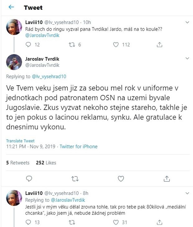 Twitterová přestřelka falešného Jakuba Štáfka s šéfem Slavie Jaroslavem Tvrdíkem po Oktagonu 15 Twitterová přestřelka falešného Jakuba Štáfka s šéfem Slavie Jaroslavem Tvrdíkem po Oktagonu 15