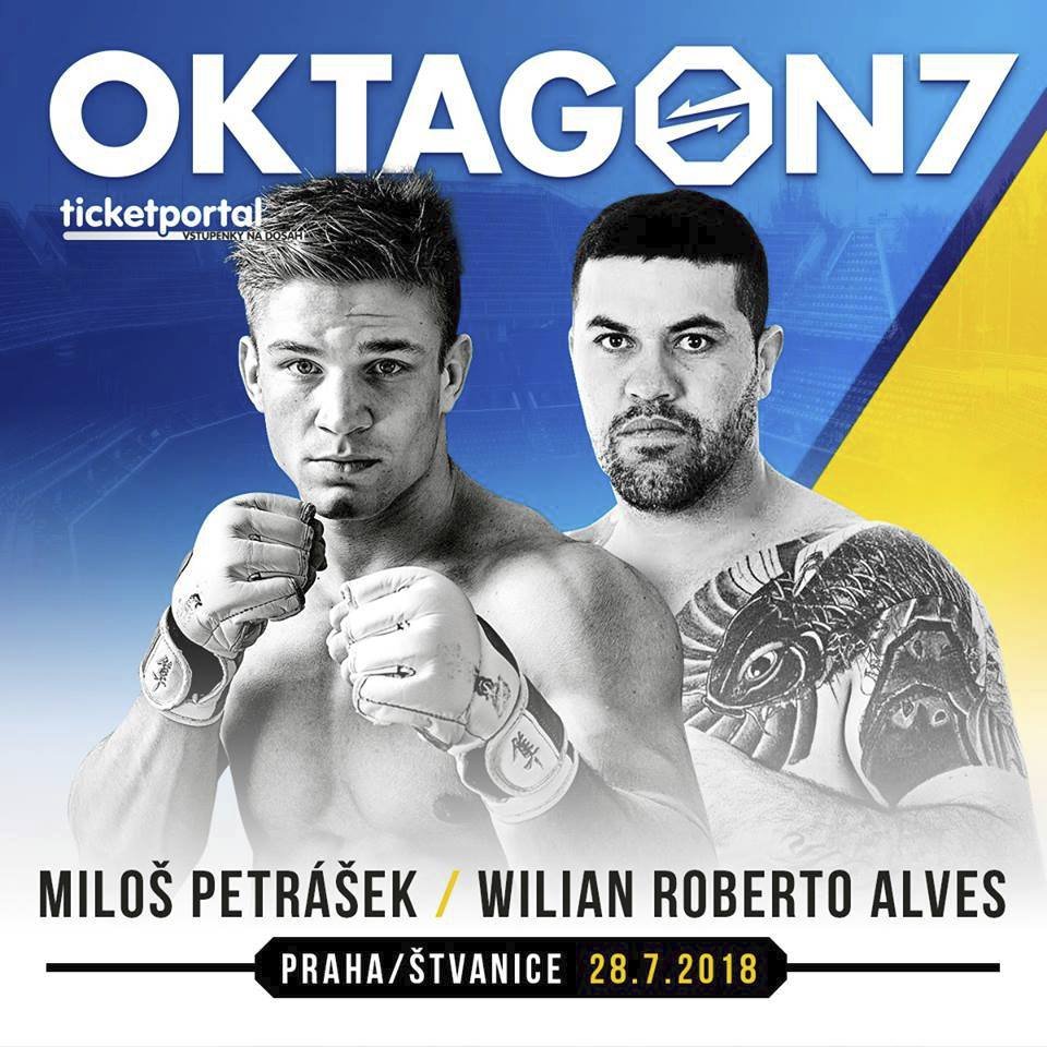 Jeden z očekávaných soubojů na akci Oktagon 7 - Miloš Petrášek vs. Willian Roberto Alves