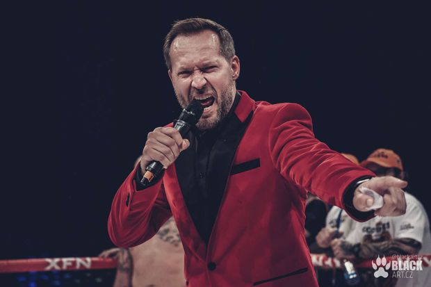 Ondřej Novotný - moderátor a promotér organizace OKTAGON MMA Ondřej Novotný - moderátor a promotér organizace OKTAGON MMA