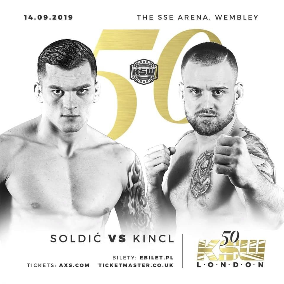 Patrik Kincl bude 14. září zápasit v Londýně na akci obří polské MMA organizace KSW. Český bijec navíc nastoupí rovnou v titulovém zápase. Soupeřem mu bude chorvatský šampion Roberto Soldič.