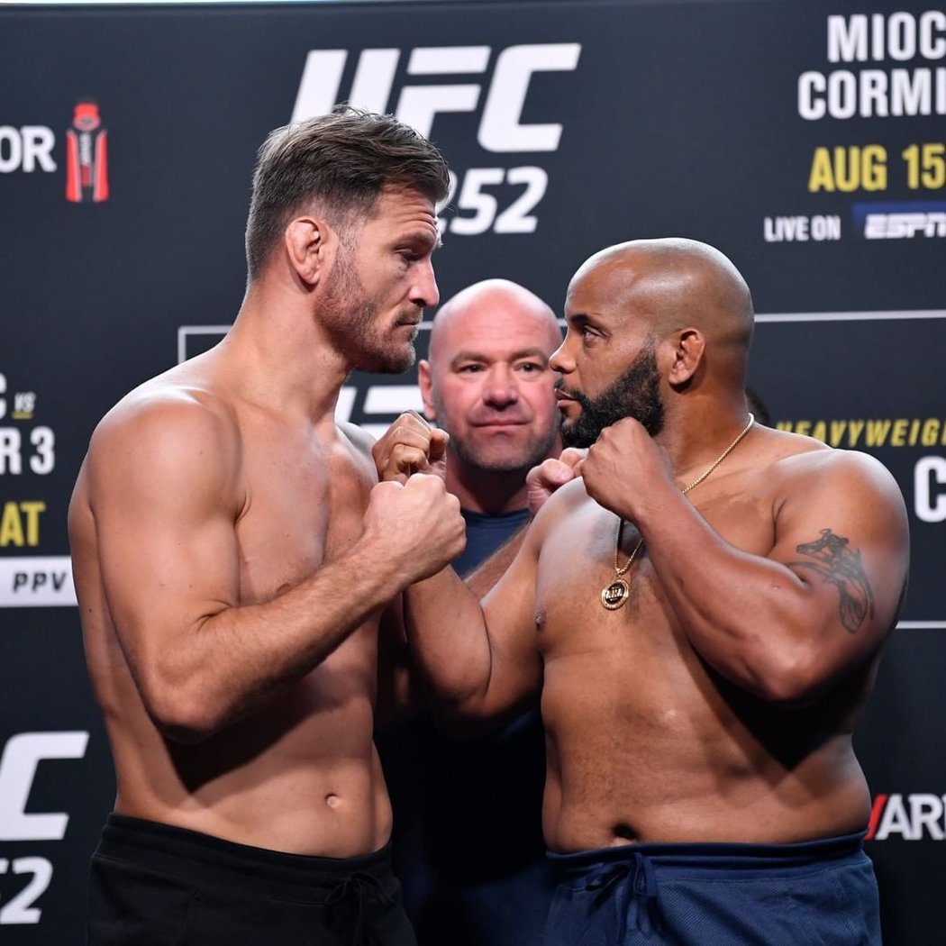 Stipe Miocic a Daniel Cormier tváří v tvář před třetí společnou bitvou