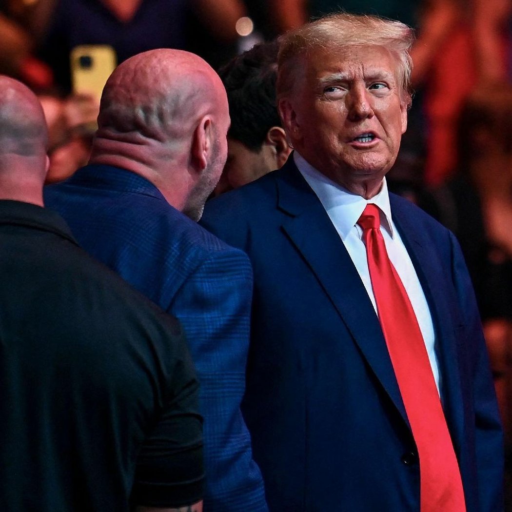 Na turnaj UFC 287 se dorazil podívat i trestně stíhaný bývalý prezident Spojených států Donald Trump a šéf UFC Dana White z toho měl velkou radost