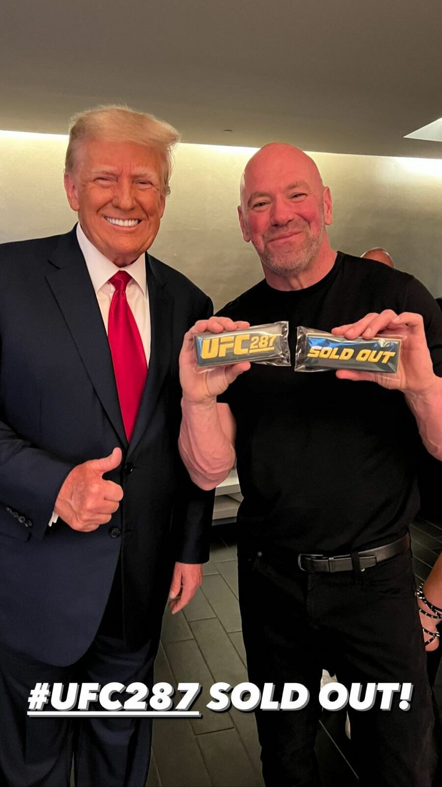 Šéf UFC Dana White byl z přítomnosti Donalda Trumpa na turnaji nadšený.