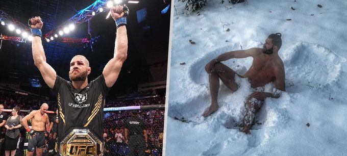 Otužilý fighter Procházka: Naháč ve sněhu! Otužilý fighter Procházka: Naháč ve sněhu!