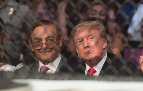 Utkání McGregor vs. Poirier sledoval v Las Vegas také bývalý americký prezident Donald Trump