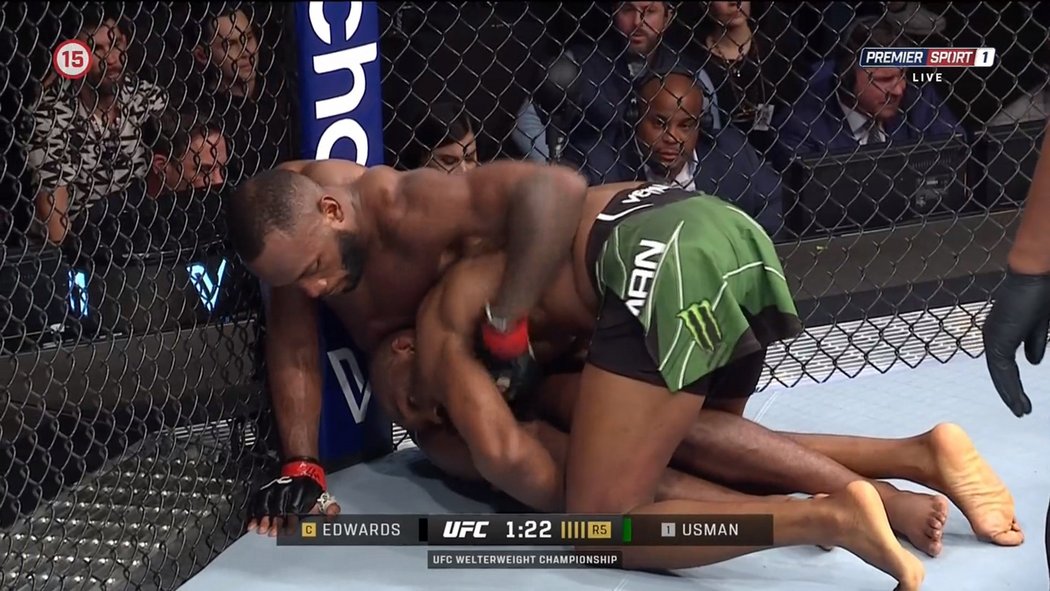 Bitvu Leon Edwards vs. Kamaru Usman 3 ovládl a šampionem velterové váhy UFC zůstává Angličan Edwards