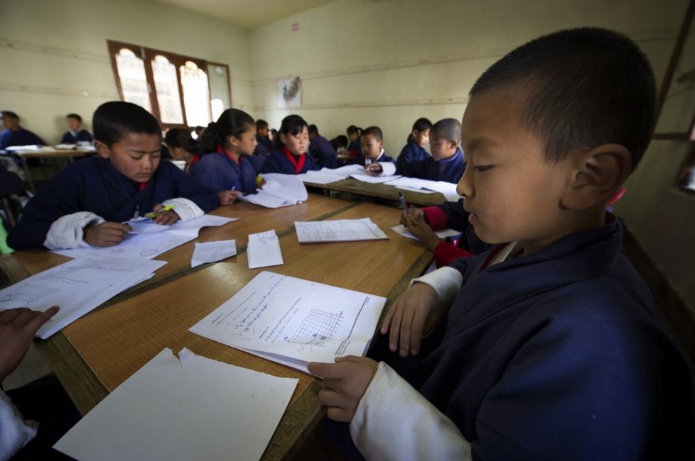 Pomoc UNICEF míří až do dalekého Bhútánu.