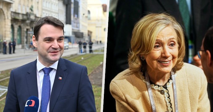 Petr Macinka se v Mnichově střetl s Hillary Clintonovou.