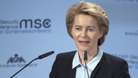 Německá ministryně obrany Ursula von der Leyenová na konferenci v Mnichově