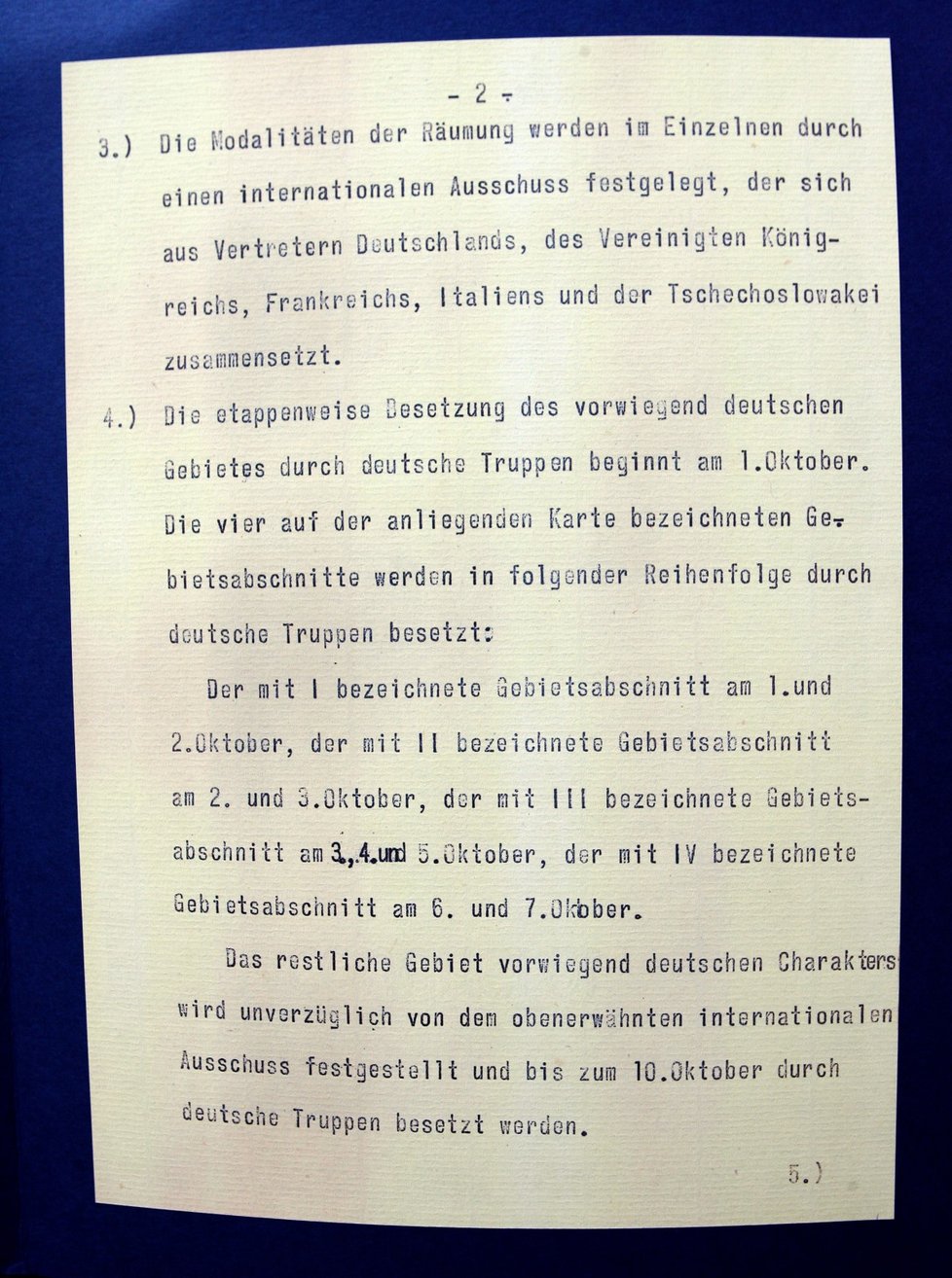 Německý originál Mnichovské dohody