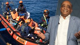 Súdánsko-britský miliardář Mo Ibrahim, žijící v Monaku, promluvil o migraci