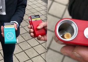 Díky mobilnímu popelníčku nemusí lidé vyhazovat nedopalky na zem, když není v okolí koš.