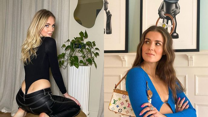 Módní influencerky Chiara Ferragni a Nina Sandbech