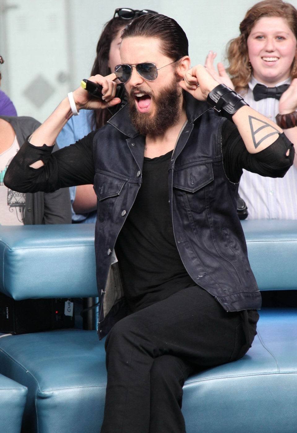 Jared Leto v převleku za někoho ze ZZ Top