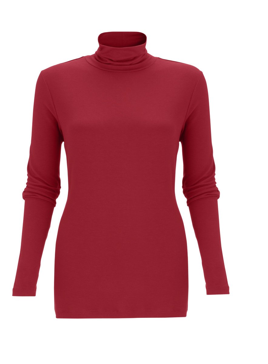 Rudá záře: Jednobarevný svetřík rozsvítí hlavně klasické tmavé sako, F&F, 255 Kč