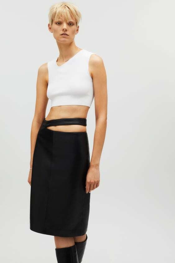 Úpletový crop top, 35.90 USD