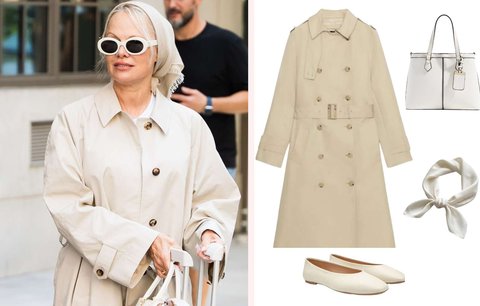 Zapomeňte na klasický trenčkot. Pamela Anderson ukázala model, který letos ovládne podzim