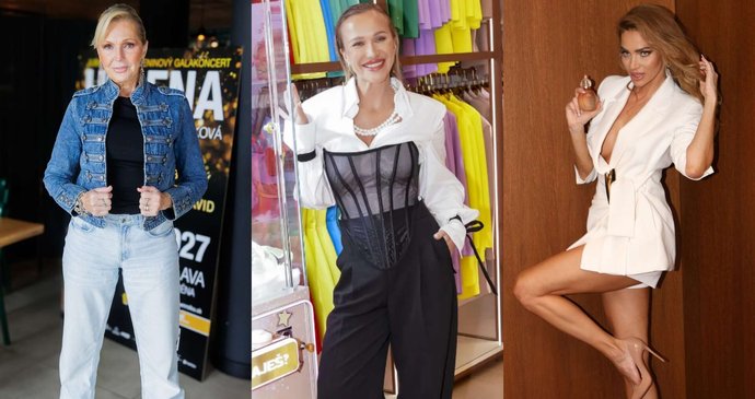 Stylový týden: Vondráčková vsadila na denim, Verešová v hříšných minišatech a Slováková v černobílé