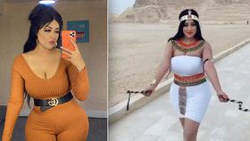 Modelka nafotila sexy fotky před pyramidou: Policie ji zatkla i s fotografem!