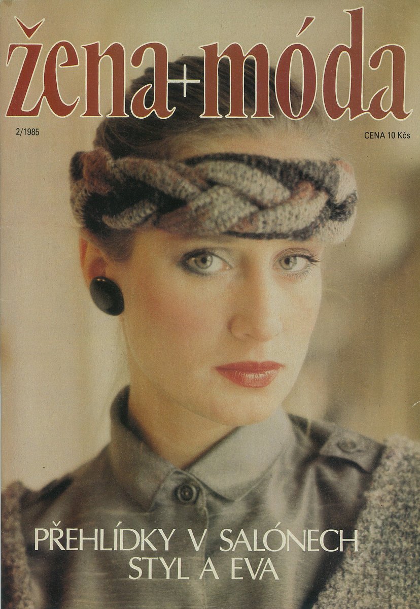 Blanka Zelinková na titulce legendárního českého módního magazínu Žena a móda