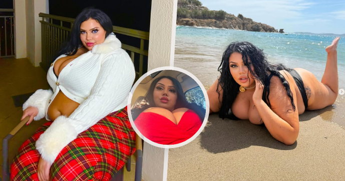 Plus size modelka Alex Aspasia