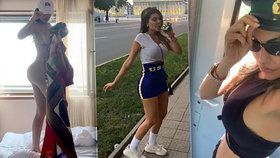 Modelka se vyřádila v Severní Koreji. Popíjela na ulici a fotila se s policejní čepicí.