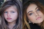 Porovnání dvou fotografií, které sama na svůj Instagram zaslala modelka Thylane Blondeau