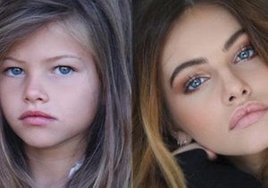 Porovnání dvou fotografií, které sama na svůj Instagram zaslala modelka Thylane Blondeau