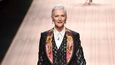 Maye Musk (70) na přehlídce Dolce Gabbana jaro/léto 2019