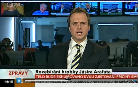 Nic netušící David Borek nahlašuje reportáž…