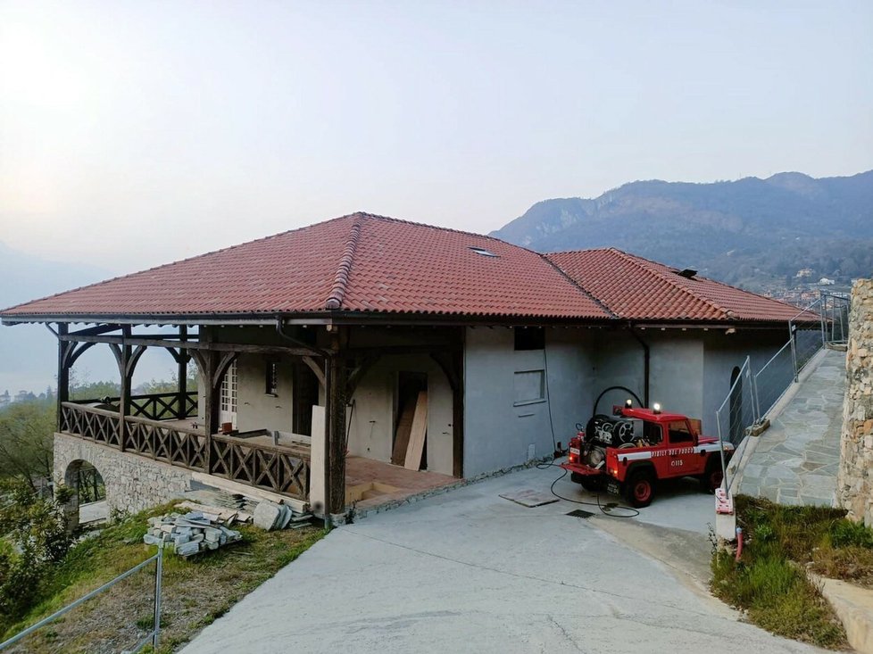 Italská vila v Lovenu na západním pobřeží jezera Como patřící ruskému moderátorovi Vladimiru Solovjovovi (58).