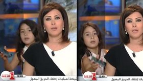 Marockou moderátorku vyrušila v živém vysílání vlastní dcerka
