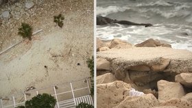 Problémy v dovolenkovém ráji Čechů: Pláž na chorvatském ostrově je zdevastovaná