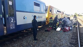 V pražských Modřanech srazil vlak osobu.