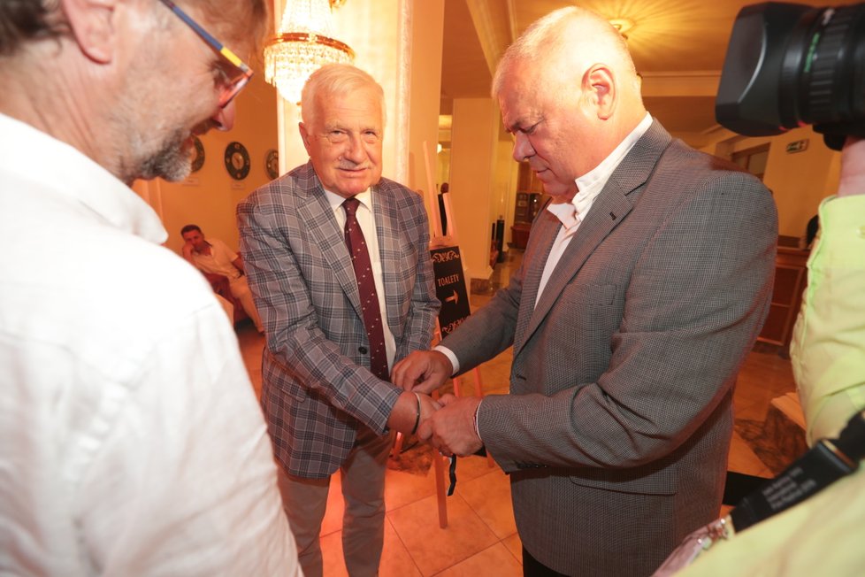 Moët party ve Varech: Václav Klaus