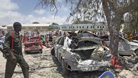 Nejméně tři mrtvé a 14 zraněných si vyžádal výbuch v somálském hlavním městě.
