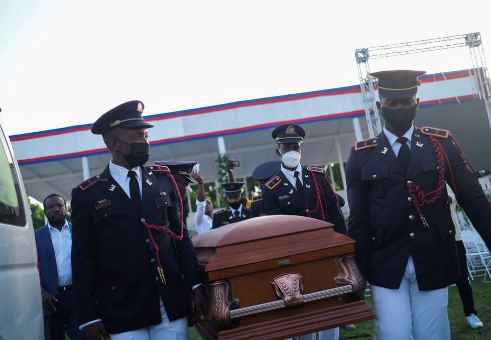 Pohřeb haitského prezidenta Jovenela Moïseho