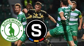 SESTŘIH: Bohemians - Sparta 1:2. Obrat ve druhé půli, rozhodl Ševčík