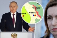 Putinův další cíl? Posílá k nám sabotéry, chystají násilné akce i únosy, varují v Moldavsku