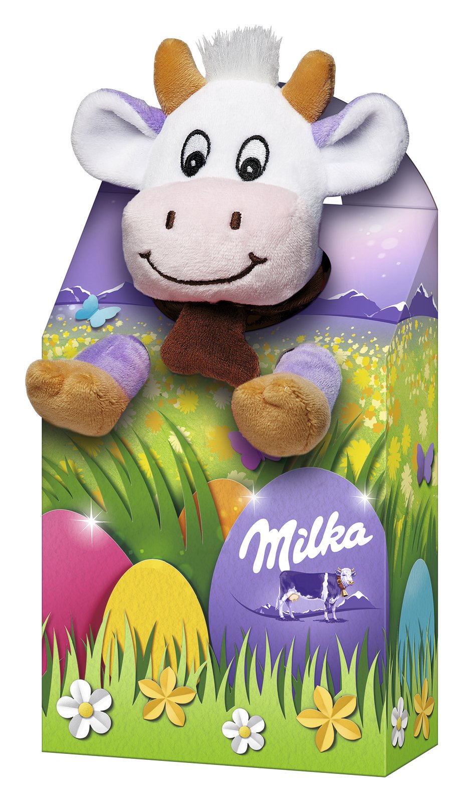 Milka Plushes k dostání v 96g balení. Doporučená cena 199,90 Kč