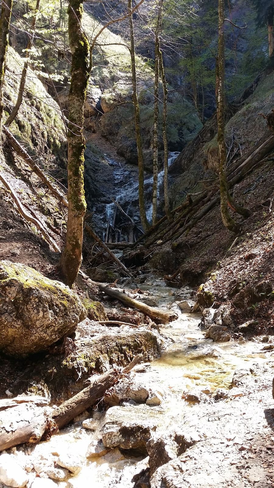 Sestupová cesta z hory Drachenwand