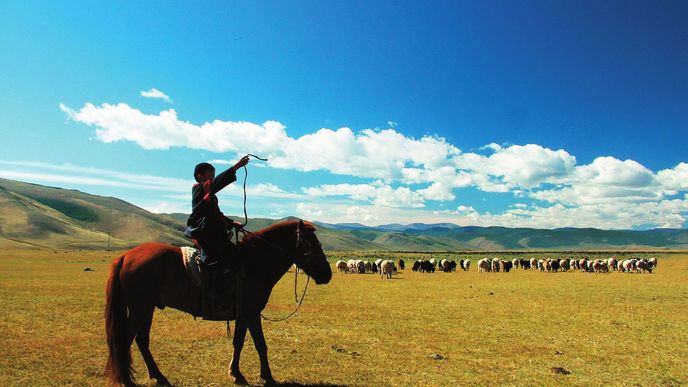 Pestře monotónní střed Mongolska