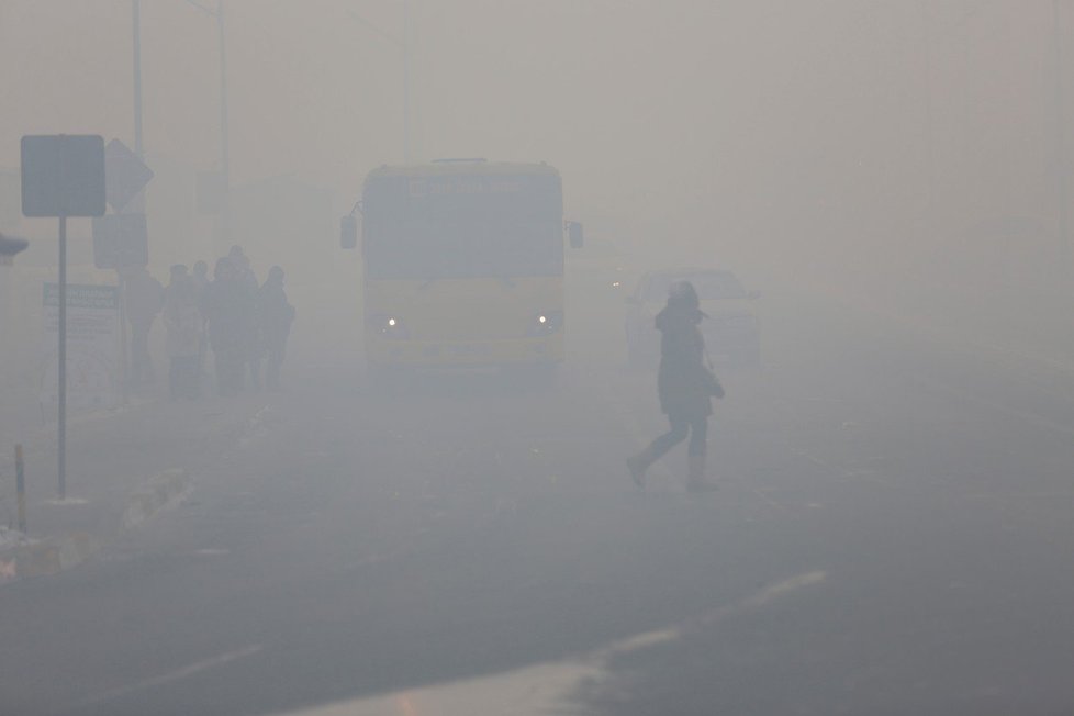 Smogová situace v Mongolsku se neustále zhoršuje.