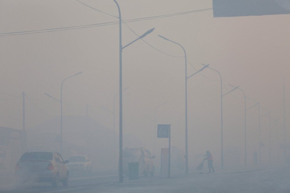 Smogová situace v Mongolsku se neustále zhoršuje.